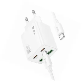 2x-ladowarka-hoco-n56-30w-4-wejscia-usb-c-biala-do-samsung-galaxy-a16-4g