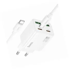 2x-biala-ladowarka-cztery-porty-usb-c-30w-hoco-do-motorola-edge-70-fusion