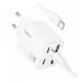 2x-biala-ladowarka-cztery-porty-usb-c-30w-hoco-do-iphone-17-pro-max