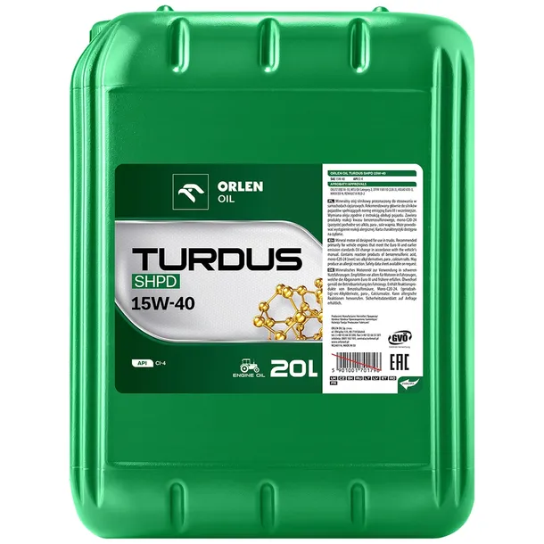 Orlen Turdus SHPD 15W40 K 20L