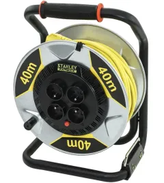 2x-stanley-przedluzacz-bebnowy-40m-3x15mm-16a-ip20