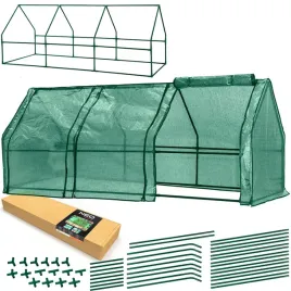 2x-neo-szklarnia-240-x-90-x-90-cm-folia-pe-metalowa-konstrukcja