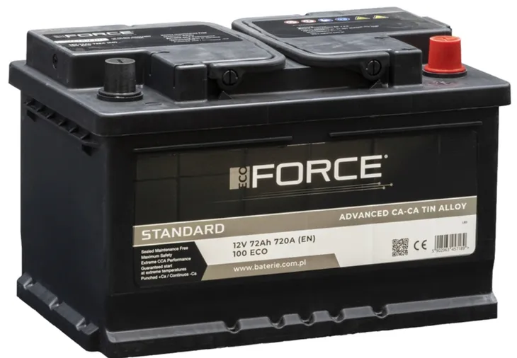 AKUMULATOR 12V ECOFORCE 72AH 720A P+  , RADOM