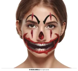tatuaz-zmywalny-na-twarz-straszny-klaun-clown-charakteryzacja-halloween