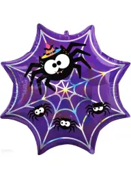 balon-foliowy-gwiazdka-pajaki-pajeczyna-spider-halloween-55-cm