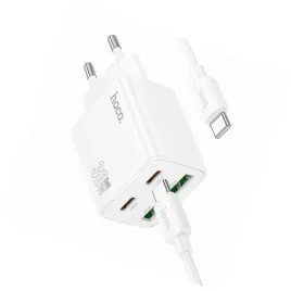 2x-biala-ladowarka-cztery-porty-usb-c-30w-hoco-do-google-pixel