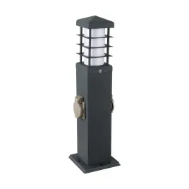 2x-v-tac-vt-1155-1-slupek-ogrodowy-45cm-2-gniazda-e27-ip44-grafit