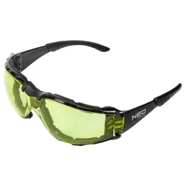 2x-neo-okulary-ochronne-gogle-z-wkladka-piankowa-zolte-soczewki-bhp-filtr