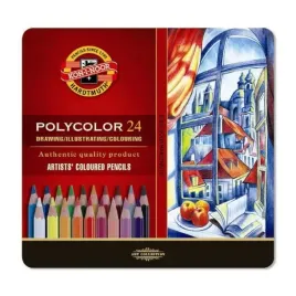 kredki-olowkowe-polycolor-24-kolory-w-metalowym-pudelku-koh-i-noor