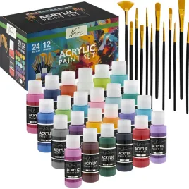 zestaw-do-malowania-farby-akrylowe-24x59ml-12-pedzli-duzy-artystyczny-36el