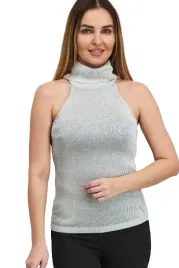 guess-bluzka-na-ramiaczkach-z-metalicznej-wiskozy-srebrna-xs-gxn