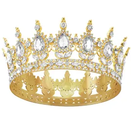 metalowy-diadem-z-klejnotami-korona-tiara-krolowej-bialy-kamienie-stroj
