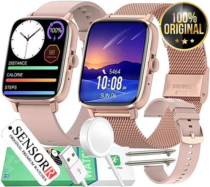 ZEGAREK DAMSKI SMARTWATCH DLA KOBIETY INDUKCJA ROZMOWY CIŚNIENIE EKG POLSKI