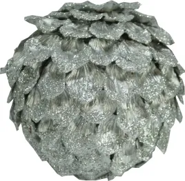 2x-bombka-kula-zawieszka-dekoracja-z-platkow-srebrna-14-cm-tworzywo-sztuczn