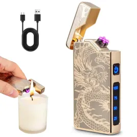 2x-zapalniczka-elektryczna-lukowa-z-funkcja-ladowania-usb-i-wzorem-smoka
