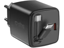 2x-ladowarka-sieciowa-sbs-65w-usb-c-gan-ze-zwijanym-kablem-czarny