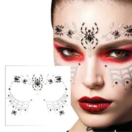 bizuteria-naklejana-krysztalki-na-twarz-srebrna-pajak-pajeczyna-makeup