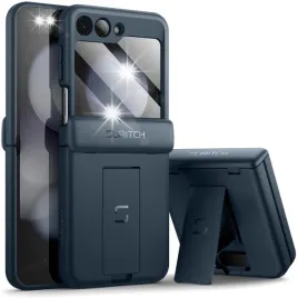 suritch-etui-do-samsung-galaxy-z-flip-5-stojak-granat-folia-ochronna-ekran