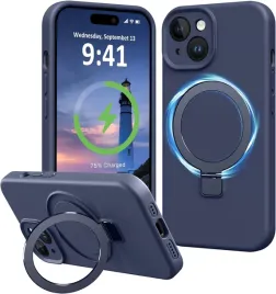 puyateya-silikonowe-etui-magsafe-do-iphone-13-14-ring-stojak-granatowe