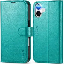 tucch-etui-skorzane-z-klapka-do-iphone-17-portfel-rfid-stojak-turkusowe