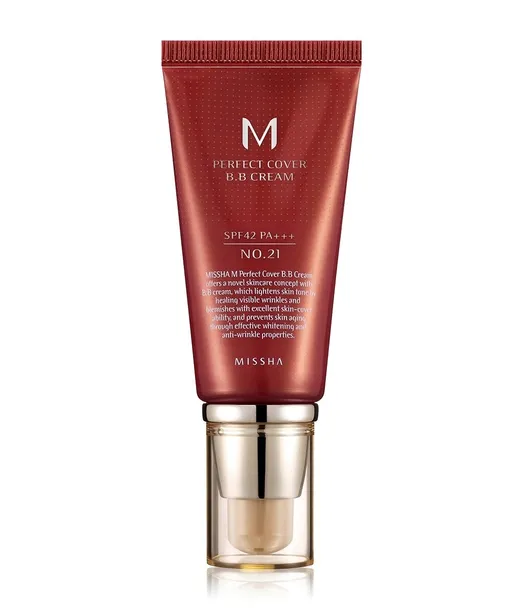 Missha M Perfect Cover Kryjący Krem BB #21 Jasny beż SPF42 50ml