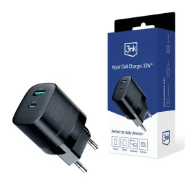 ladowarka-sieciowa-3mk-hyper-charger-gan-33w-usb-c-usb-a-czarna