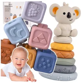 klocki-gumowe-sensoryczne-miekkie-kreatywne-wieza-montessori-piramida-13szt