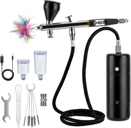 2x-zestaw-airbrush-elektryczny-bezprzewodowy-do-malowania-paznokci-i-ciaste