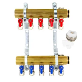 2x-rozdzielacz-5-obwodow-do-c-o-uzbrojony-zaworki-1-2-x-16-pex-odpowietrzn