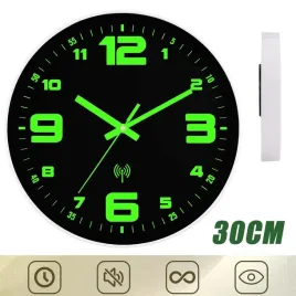 2x-zegar-scienny-cichy-30cm-swietlisty-nowoczesny-latwy-w-zawieszeniu-kwarc