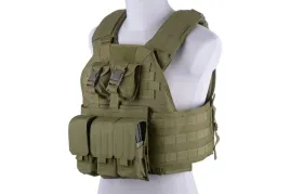 2x-kamizelka-taktyczna-plate-carrier-gfc-ladownice-ak-beryl-grot-molle-oliv