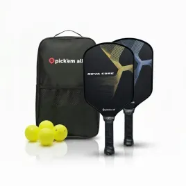 2x-paletka-do-pickleball-pick-em-all-p1-fiberglas-4-pilki-zestaw-rakietka