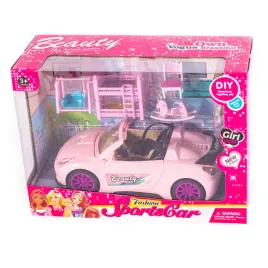 2x-rozowy-kabriolet-auto-dla-lalek-mini-samochod
