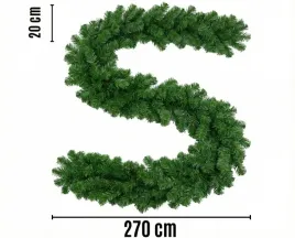 2x-girlanda-swiateczna-lancuch-choinkowy-dekoracyjna-gesta-zielona-270-cm