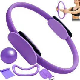 2x-zestaw-pilates-5-elementowy-z-pierscieniem-i-pilka-do-cwiczen-fitness