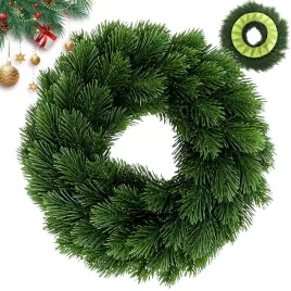 2x-wianek-dekoracyjny-sztuczny-swierkowy-28-cm-do-domu-drzwi-okno-kominek