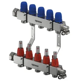 2x-rozdzielacz-ogrzewania-podlogowego-5-obwodow-uponor-stal-inox-nierdzewna