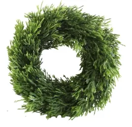 2x-wieniec-dekoracyjny-swiateczny-decodomi-19-cm-zielony-do-stroika-na-drzw