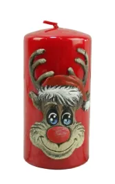 2x-swieca-swieczka-czerwona-swiateczna-rudolf-h14