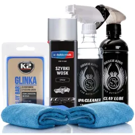 2x-glinka-do-lakieru-k2-clay-lube-lubrykant-ipa-cleaner-szybki-wosk-mikrofi