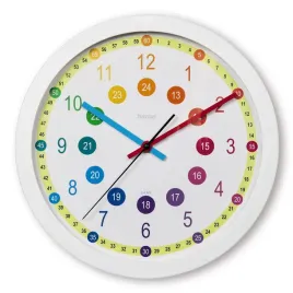 2x-zegar-scienny-hama-easy-learning-dzieciecy-30cm-kolorowy