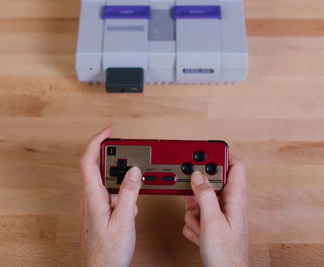 2x-adapter-8bitdo-retro-receiver-do-snes-sfc-czarny