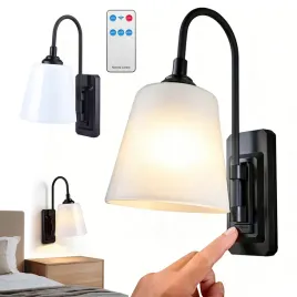 2x-lampa-scienna-led-uniwersalna-z-matowym-bialym-kloszem-jednoprzyciskowa