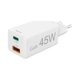 2x-ladowarka-sieciowa-hama-1x-usb-c-power-delivery-usb-a-qc-mini-45w-biala