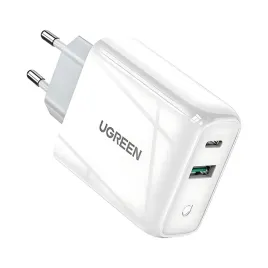 2x-ladowarka-sieciowa-ugreen-cd170-szybka-usb-c-usb-36-w-quick-charge-4-0