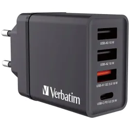 2x-ladowarka-sieciowa-verbatim-1xusb-c-pd-20w-1xusb-a-qc-3-0-2xusb-a-10w-ue