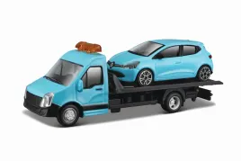2x-laweta-ciezarowka-model-renault-clio-bburago-1-43