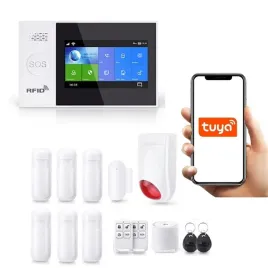 2x-bezprzewodowy-alarm-lcd-4-3-gsm-wifi-sms-tuya-po-polsku-6xpir-syrena