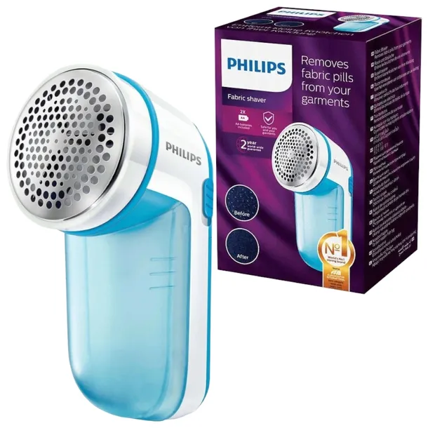 2x-golarka-do-ubran-philips-gc026-00-zalaczone-wyposazenie-baterie-pojemnik-szczoteczka-do-czyszczenia