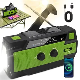 2x-przenosne-radio-solarne-4000mah-budowlane-dynamo-latarka-powerbank-zielo